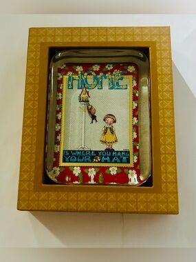 New Punch Studio Glass Paperweight “Home is...”